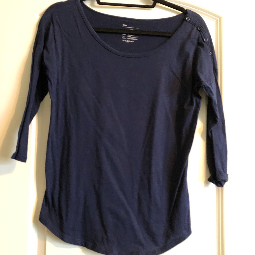❤️4/$20❤️GAP Navy 3/4 length sleeve